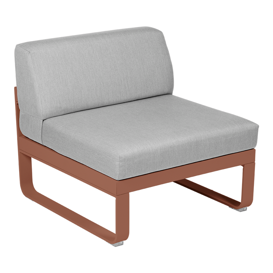 Bellevie 1 Seater Central Module - Flannel Grey Cushions