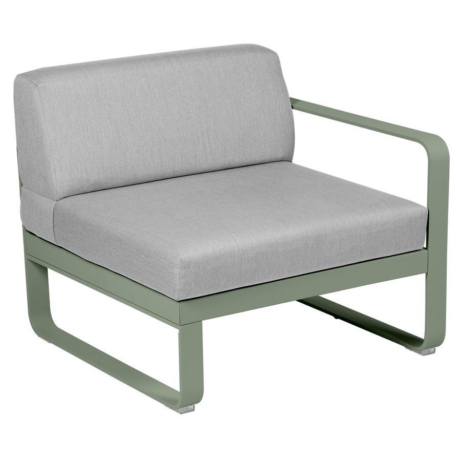 Bellevie 1 Seater Right Module - Flannel Grey Cushions