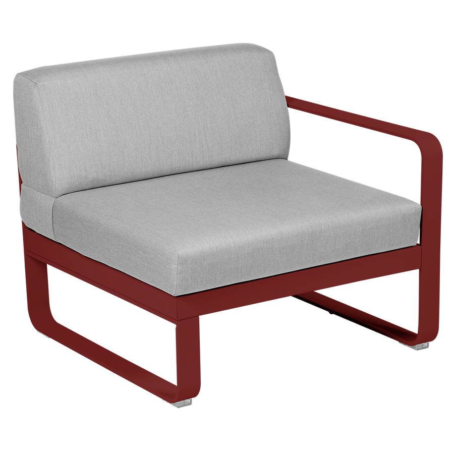 Bellevie 1 Seater Right Module - Flannel Grey Cushions
