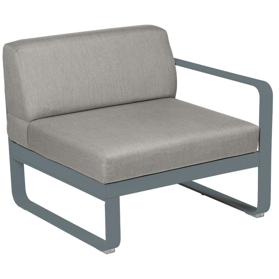 Bellevie 1 Seater Right Module - Grey Taupe Cushions