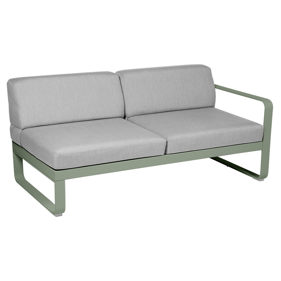 Bellevie 2 Seater Right Module - Flannel Grey Cushions