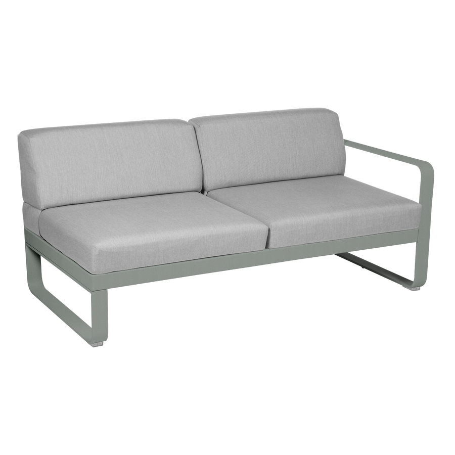 Bellevie 2 Seater Right Module - Flannel Grey Cushions