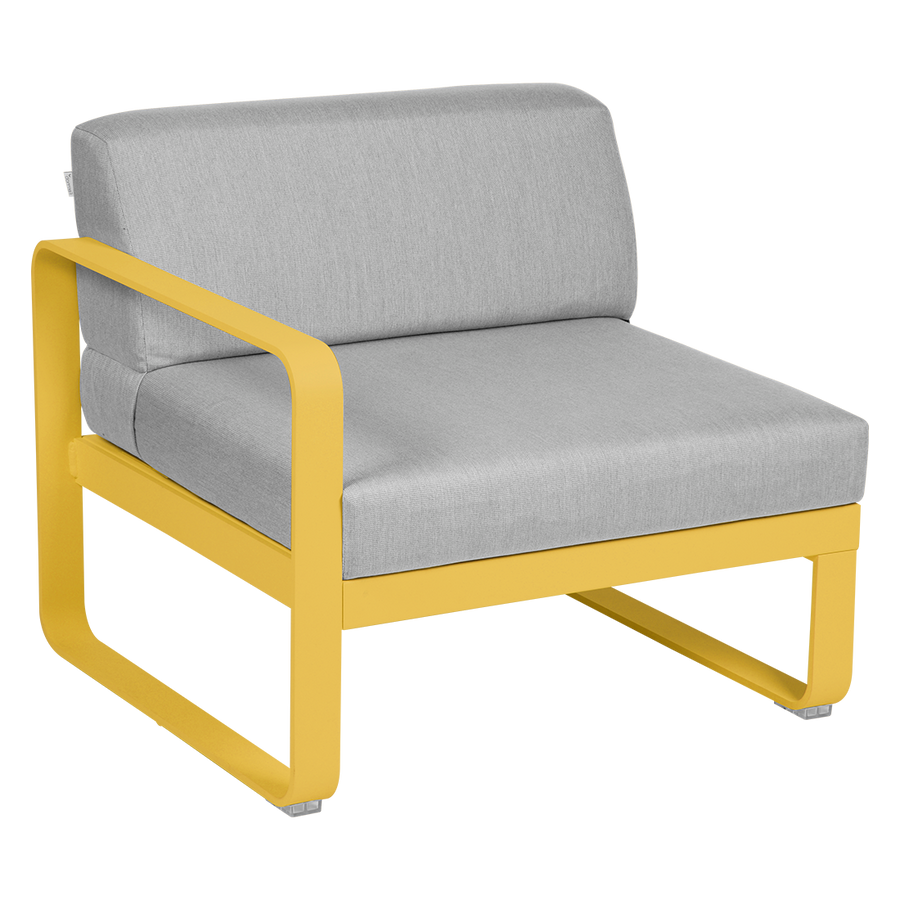 Bellevie 1 Seater Left Module - Flannel Grey Cushions