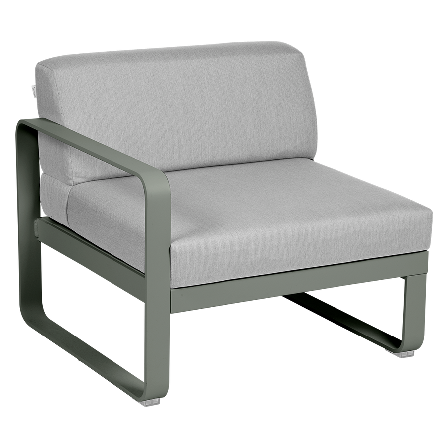 Bellevie 1 Seater Left Module - Flannel Grey Cushions