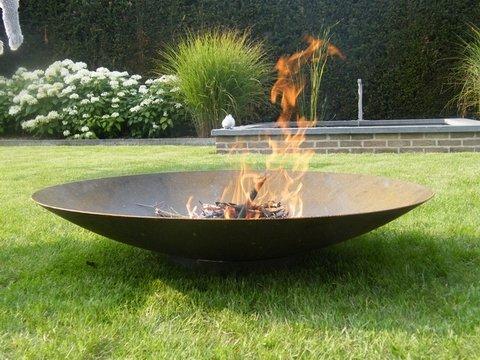 The Pot Company Corten Steel Curved Fire Bowl