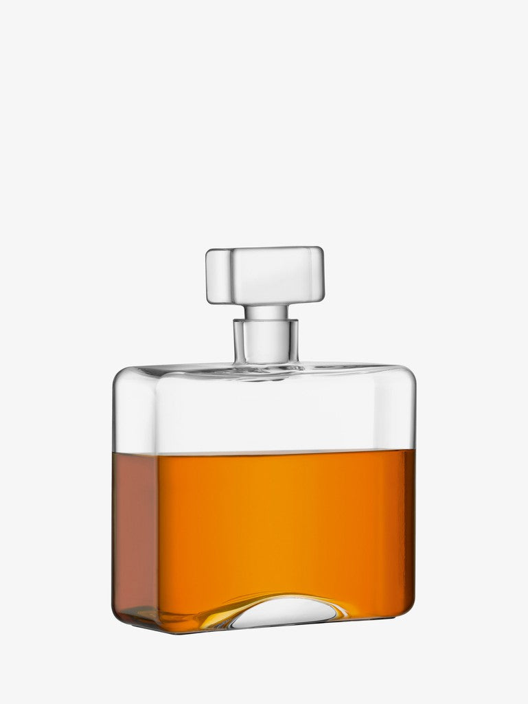 LSA Cask Whisky Rectangle Decanter 1ltr