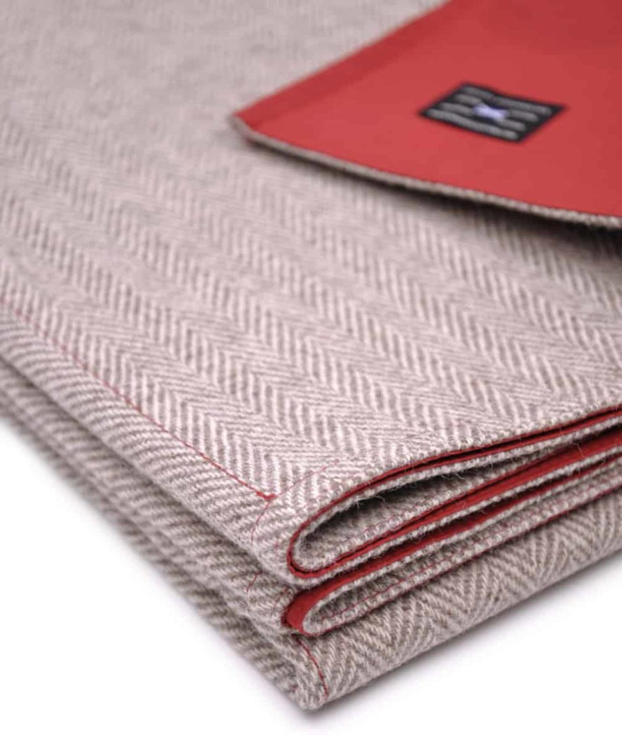 So Cosy- Picnic Fold Away Blanket Ruby Red